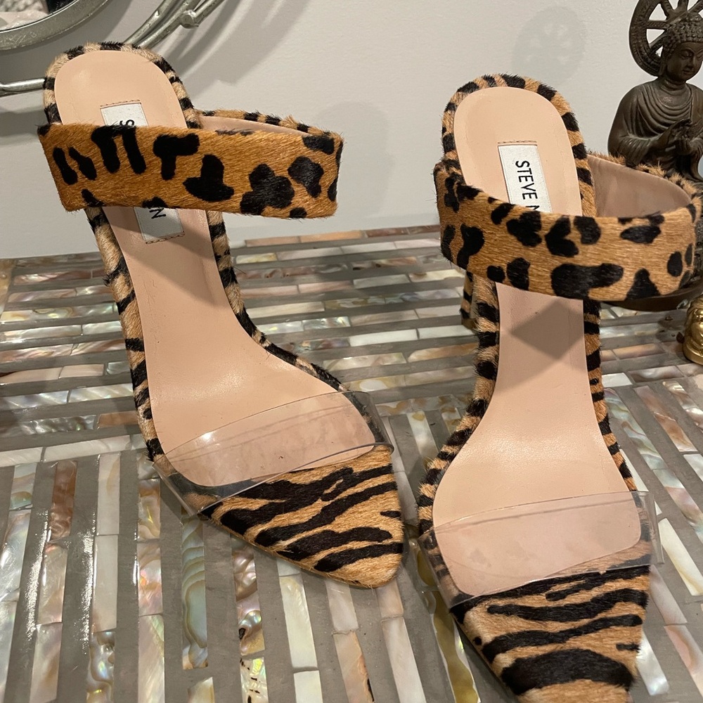 Steve Madden Brown and Black Heels